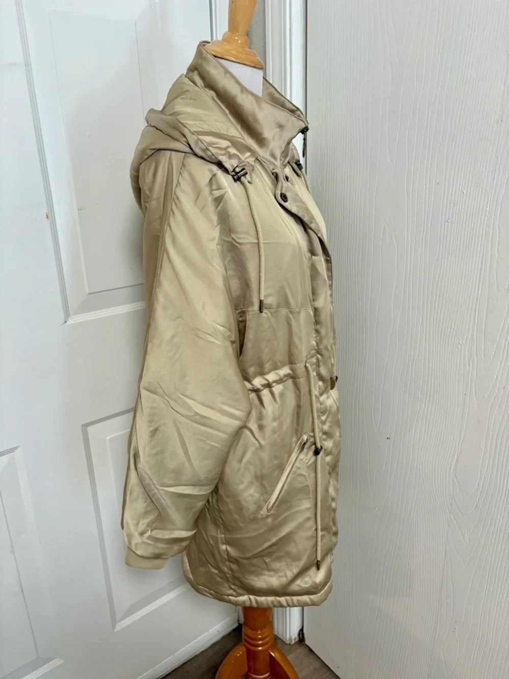 Urban Outfitters Mirabelle Satin Parka